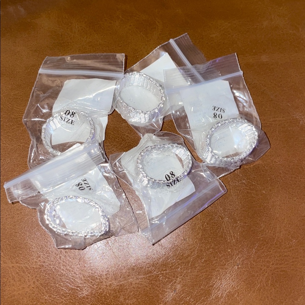 925 Mesh Ring Size 8 (1pc)